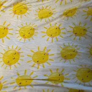 Sunny Yellow Little Sleepies Crib Sheet